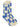 Henrik Vibskov - Solitaire Socks Femme - in White Blue Solitaire Cross