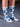 Henrik Vibskov - Solitaire Socks Femme - in White Blue Solitaire Cross