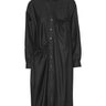 Black shirt dress from Henrik Vibskov on a white background