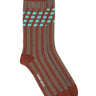 Stripes Socks Homme in Stripes Bordeaux from Henrik Vibskov