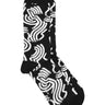Sunny Fingers Socks Homme in White Fingers Black from Henrik Vibskov