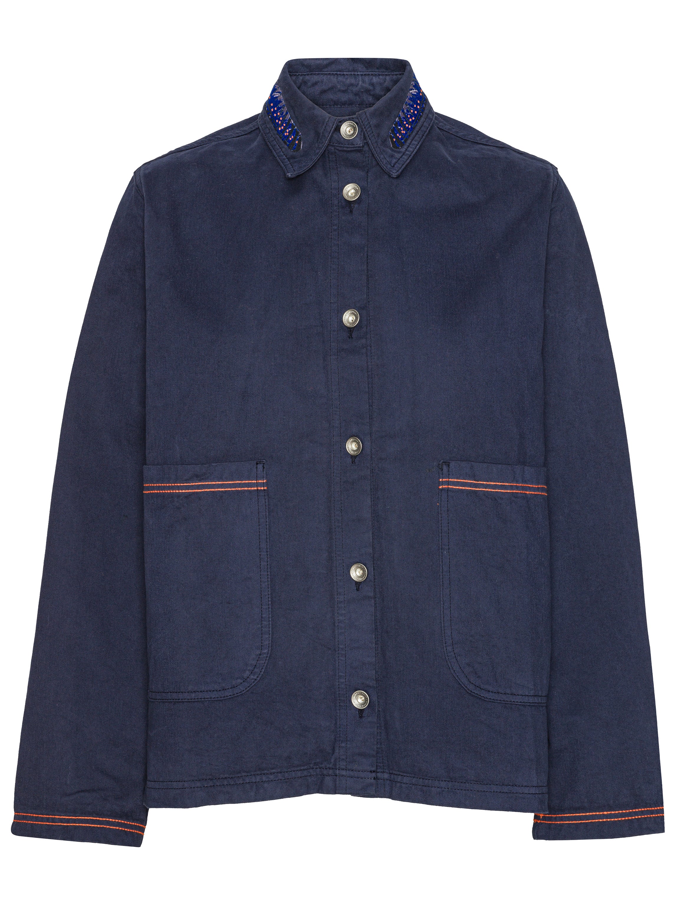 Wheel Work Shirt - Peacoat-[-Henrik Vibskov-1