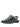 Henrik Vibskov x KEEN UNEEK LEA Sandal in Bronze Green - front three-quarter view showing woven cord upper with purple and black detailing on dark green sole