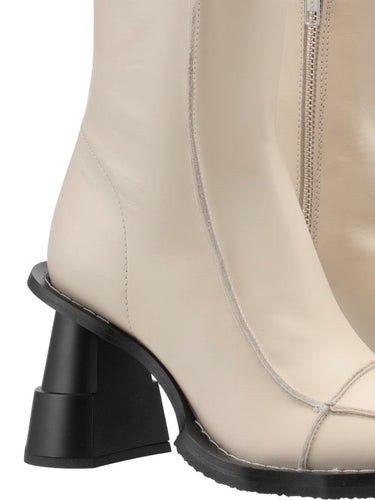 Henrik Vibskov boot - Elle Driver Heel in Ecru