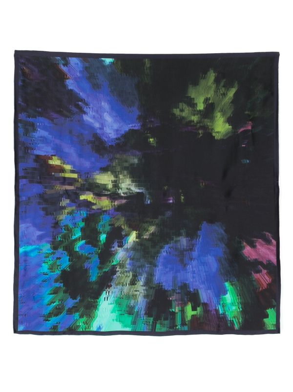 Henrik Vibskov scarf - Kaleidoscope Silk Scarf in Kaleidoscope Blue