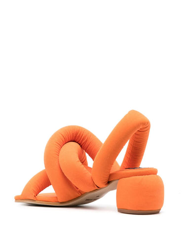 Henrik Vibskov x Yume Yume - Sausage heel in Flame orange