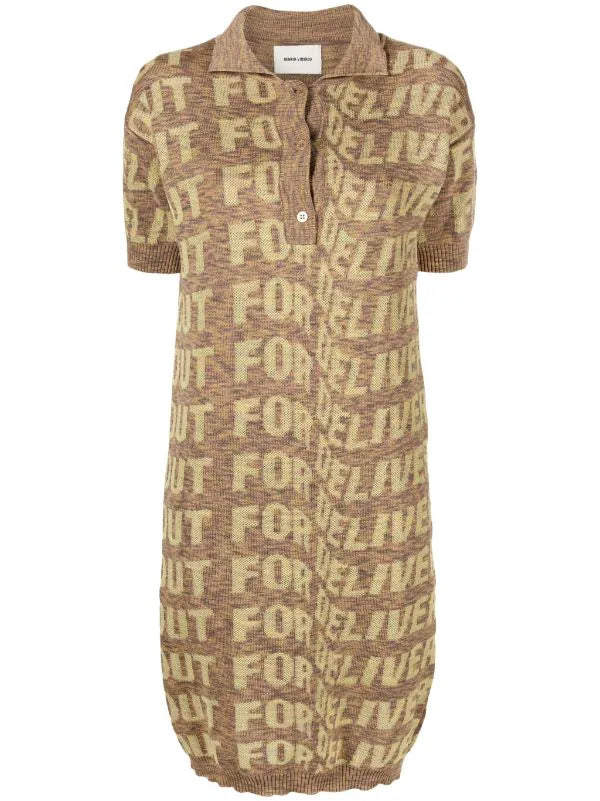 Henrik Vibskov │ Signed Polo Dress in Yellow Delivery Melange