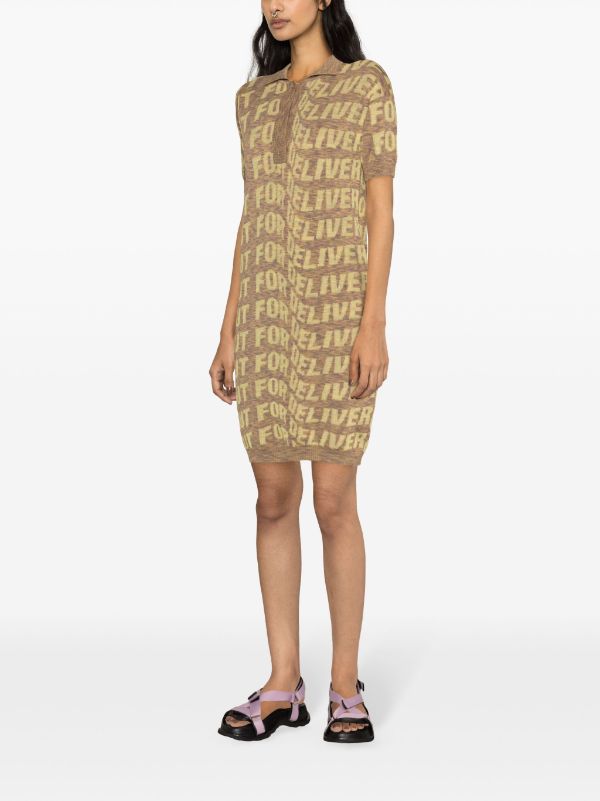 Henrik Vibskov │ Signed Polo Dress in Yellow Delivery Melange