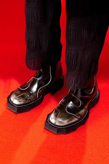 Henrik Vibskov │ Enzo Driver Boot in White Brush Off