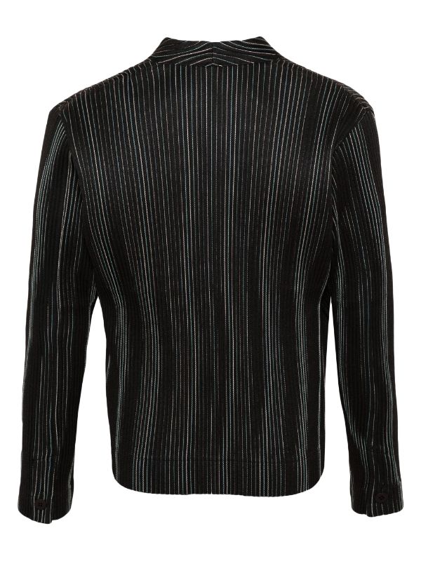 Homme Plisse Issey Miyake - button up cardigan in brown - 2