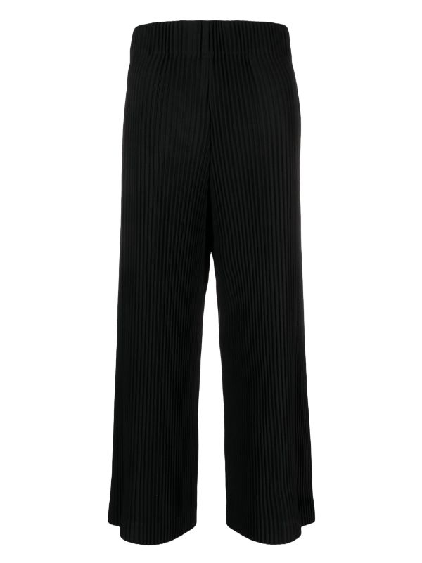Homme Plisse Issey Miyake - wide pleated pants in black - 2