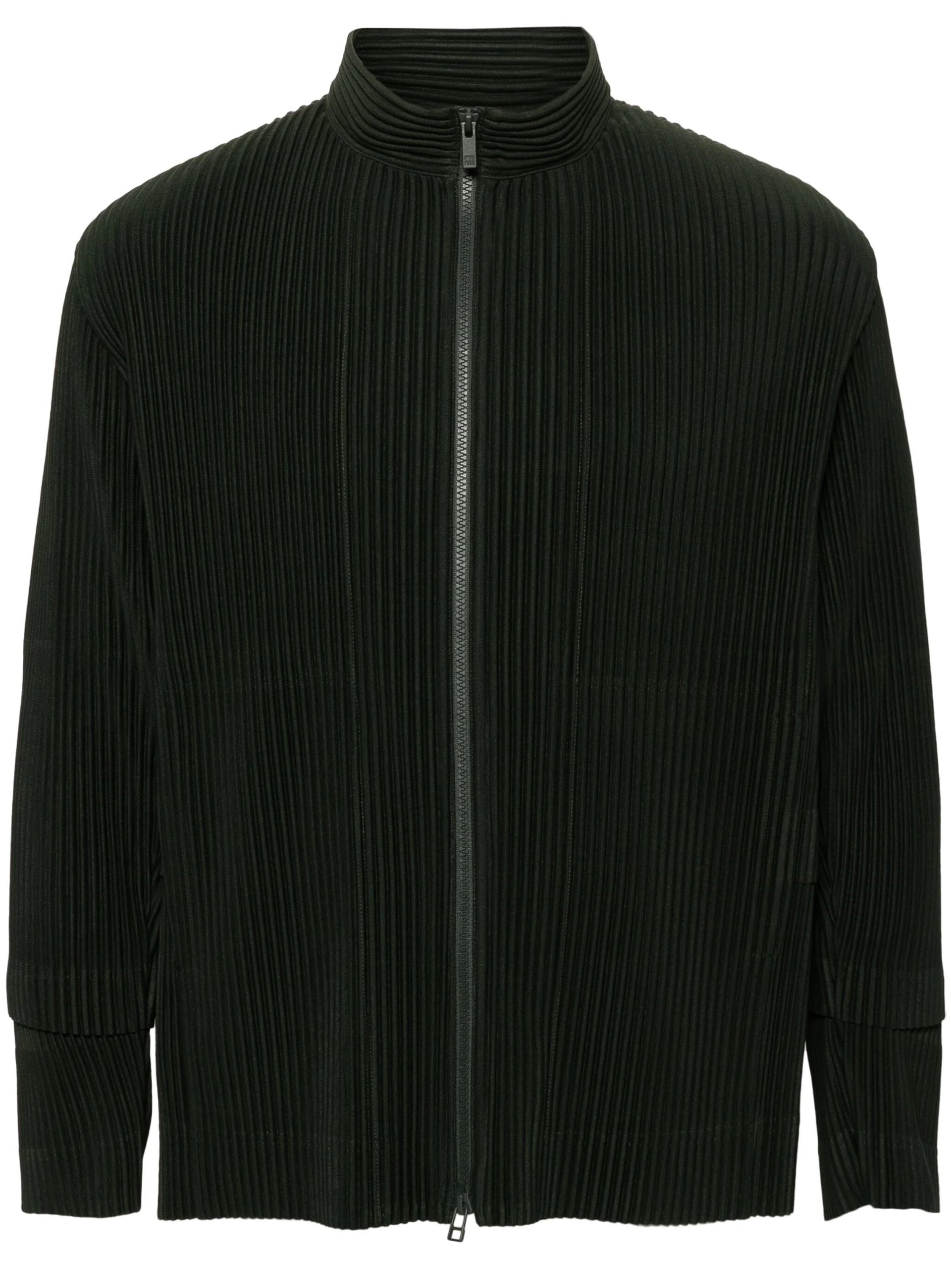 Homme Plissé Issey Miyake │ Cargo Blouson Jacket in Deep Green 