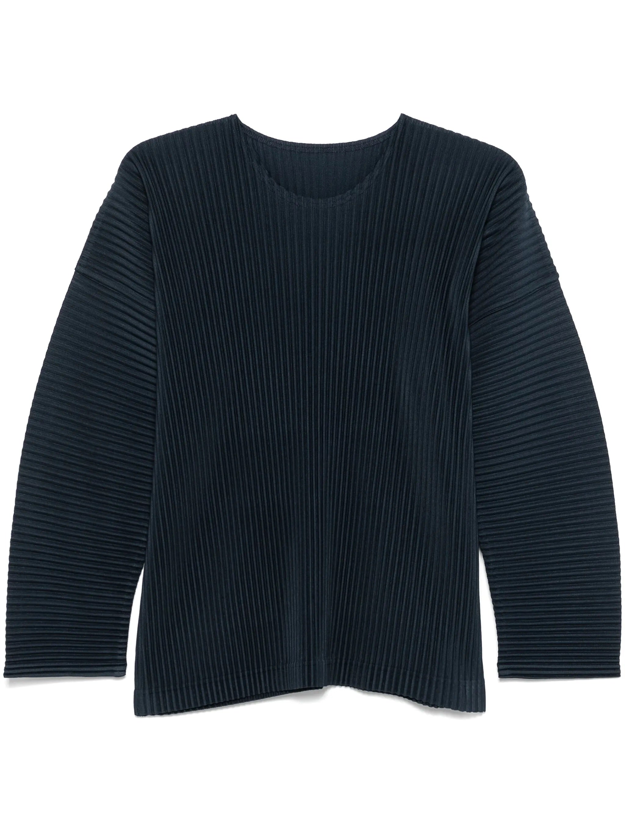 MC January Long-Sleeve Shirt in Midnight Blue from Homme Plissé Issey Miyake