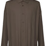 Long-Sleeve Edge Shirt in Charcoal from Homme Plissé Issey Miyake