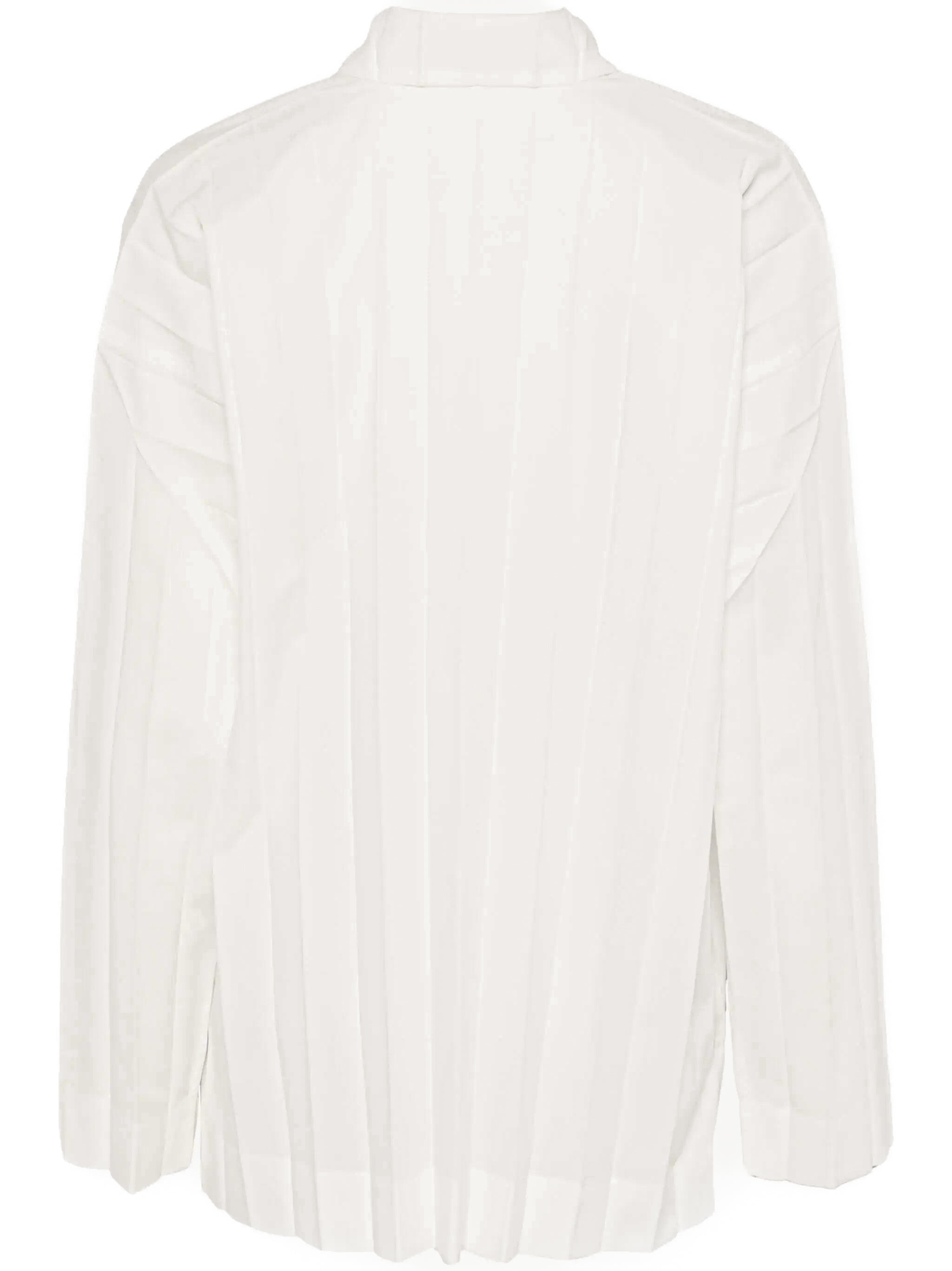 Long-Sleeve Edge Shirt in White from Homme Plissé Issey Miyake
