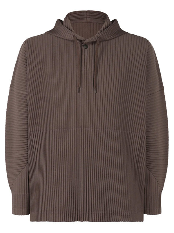 MC December Hoodie in Raspberry from Issey Miyake Homme Plisse