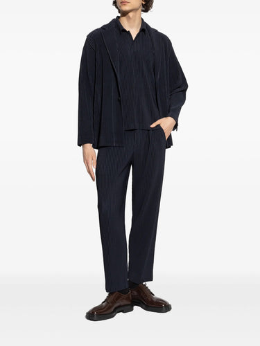 Pleated Blazer in Navy from Homme Plissé Issey Miyake