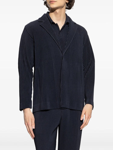 Pleated Blazer in Navy from Homme Plissé Issey Miyake