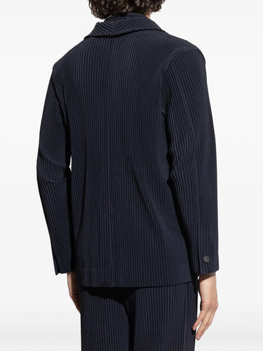 Pleated Blazer in Navy from Homme Plissé Issey Miyake