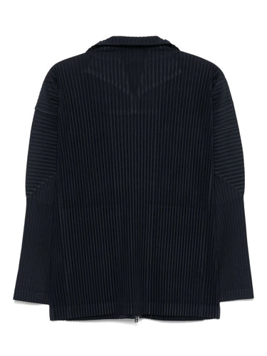 SS25 Zip Up Jacket in Navy from Homme Plissé Issey Miyake
