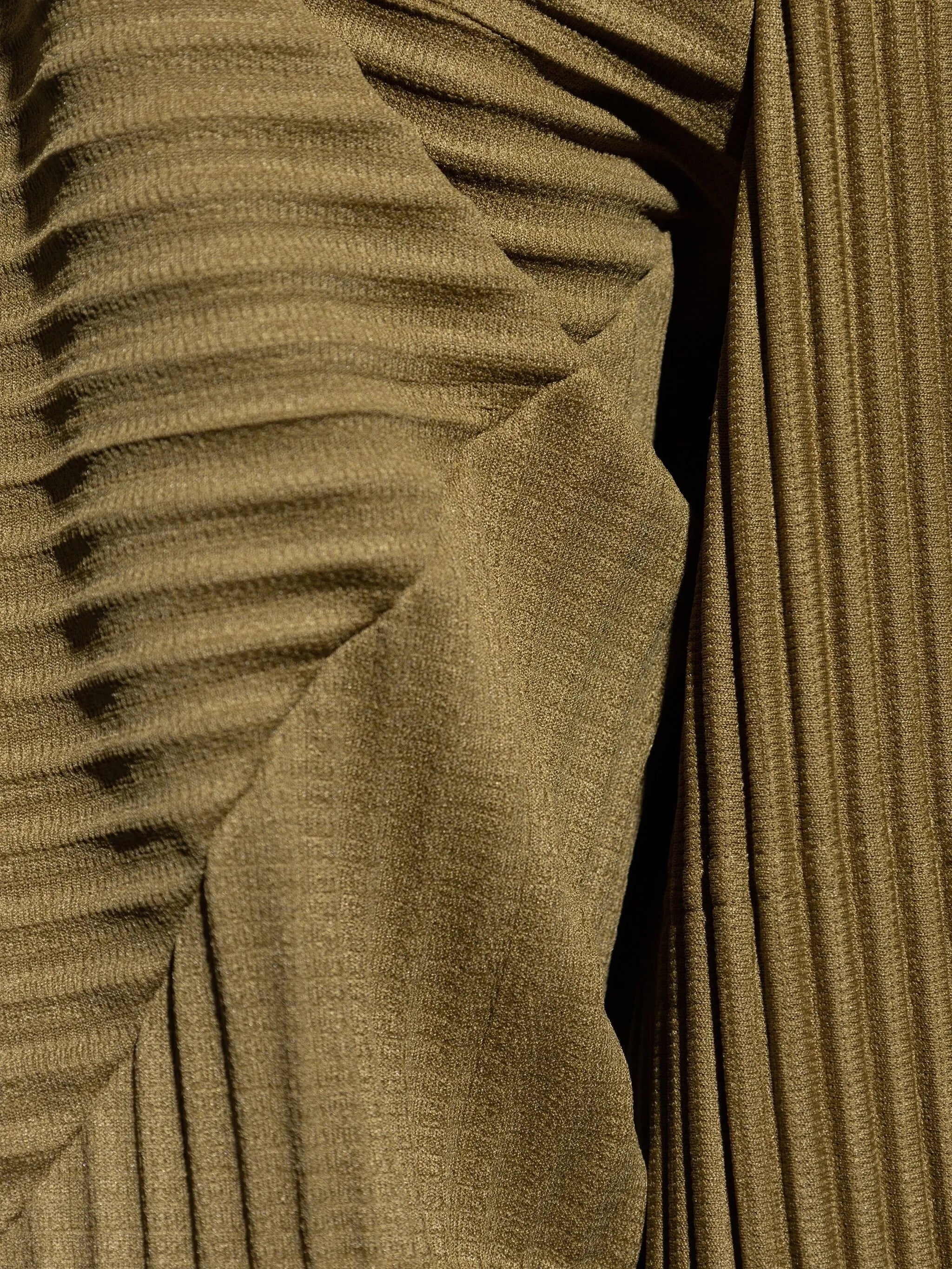 Zip Up Jacket in Olive Khaki from Homme Plissé Issey Miyake