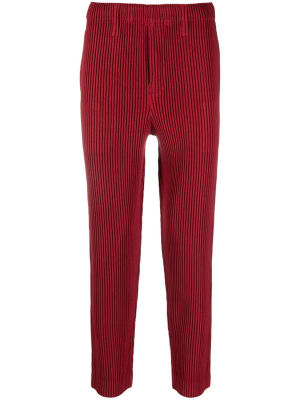 Issey Miyake Homme Plisse │ AW23 Slim Fit Pants in Red