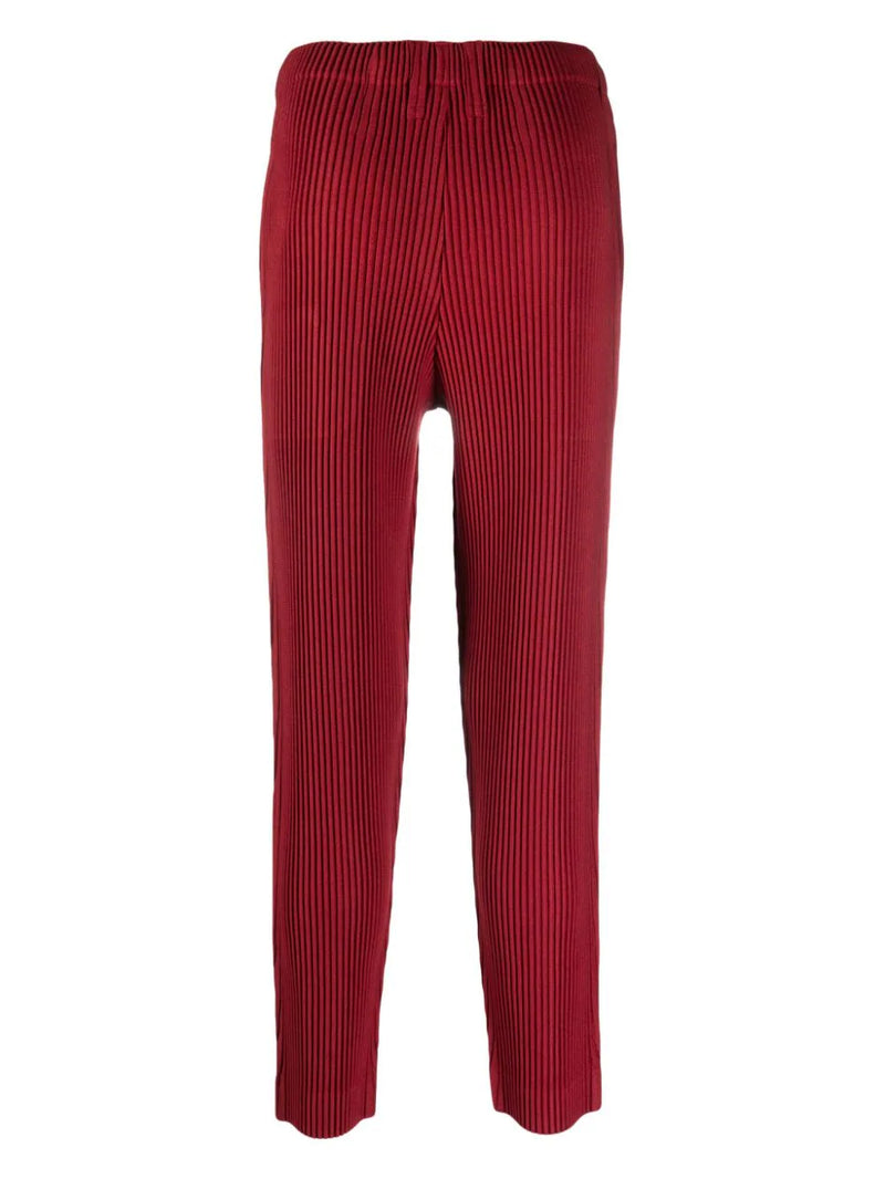 Issey Miyake Homme Plisse │ AW23 Slim Fit Pants in Red