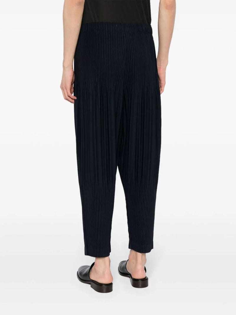 Homme Plissé Issey Miyake - drop crotch pants in navy - 4