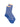 Issey Miyake December AW25 Generic Stripes Socks in blue, full view featuring crew length, striped design, and ribbed cuff.