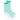 Issey Miyake December AW25 Generic Stripes Socks in mint, full view featuring crew length, striped design, and ribbed cuff.