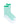 Issey Miyake December AW25 Generic Stripes Socks in mint, full view featuring crew length, striped design, and ribbed cuff.