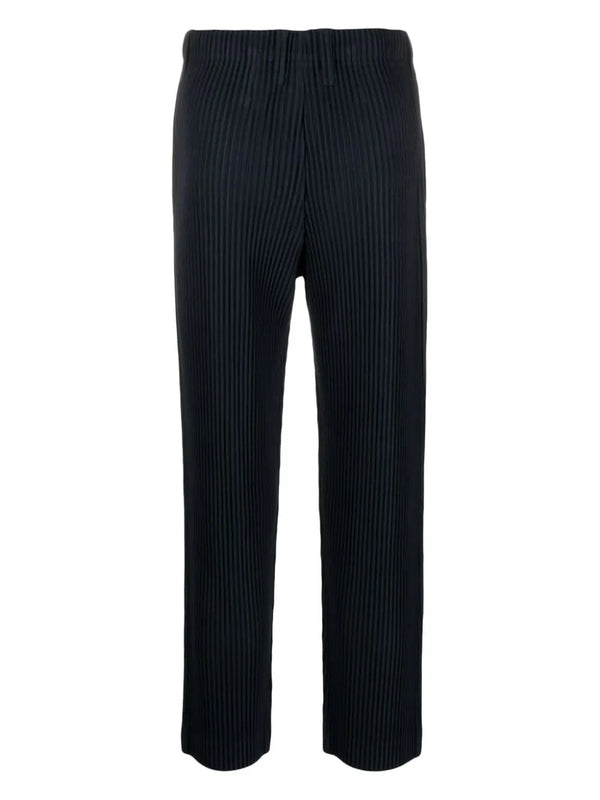 Issey Miyake Homme Plisse pants - Straight Fit Pants navy