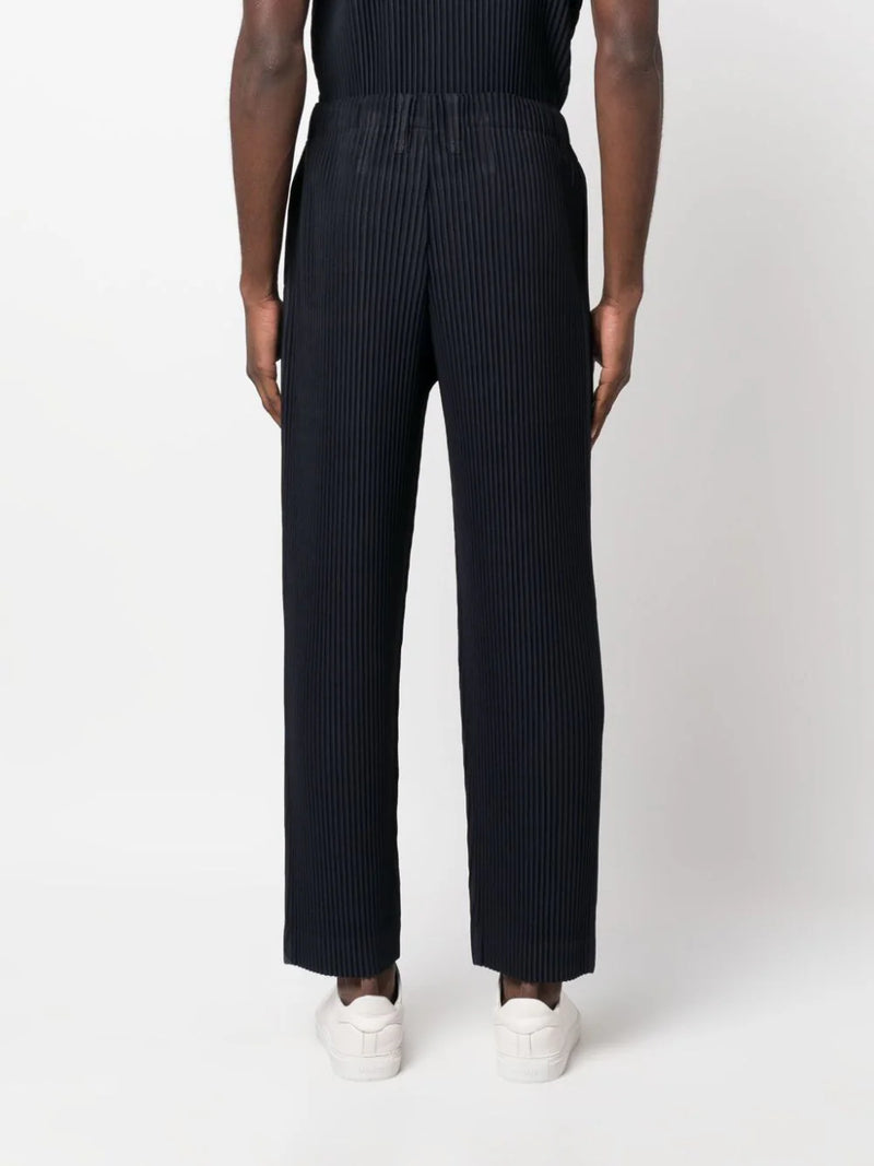 Issey Miyake Homme Plisse pants - AW23 Straight Fit Pants navy