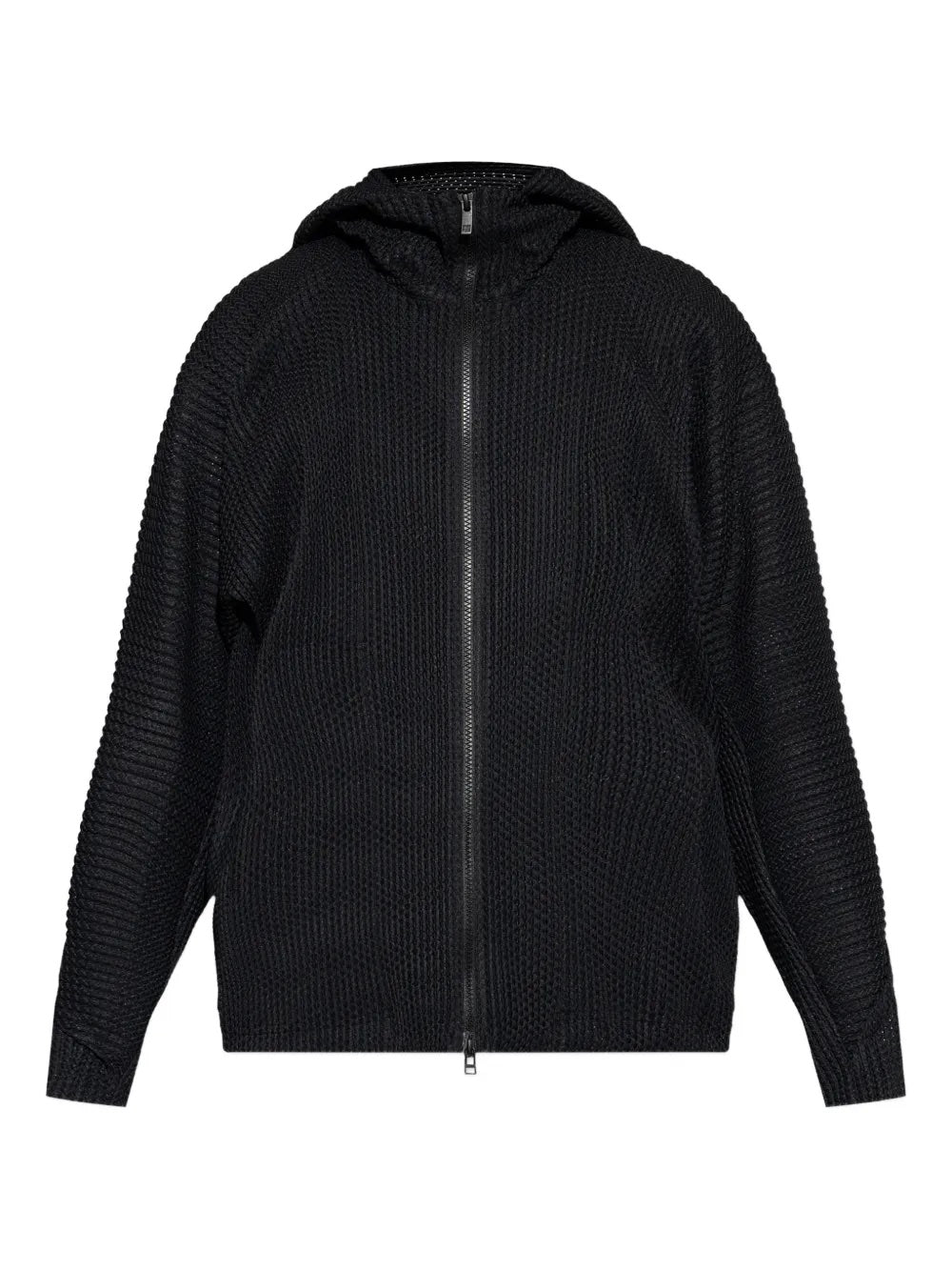 November AW25 Wickerwork Mesh Blouson - Black