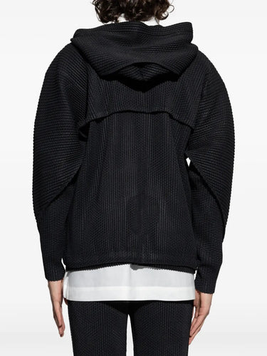 November AW25 Wickerwork Mesh Blouson - Black