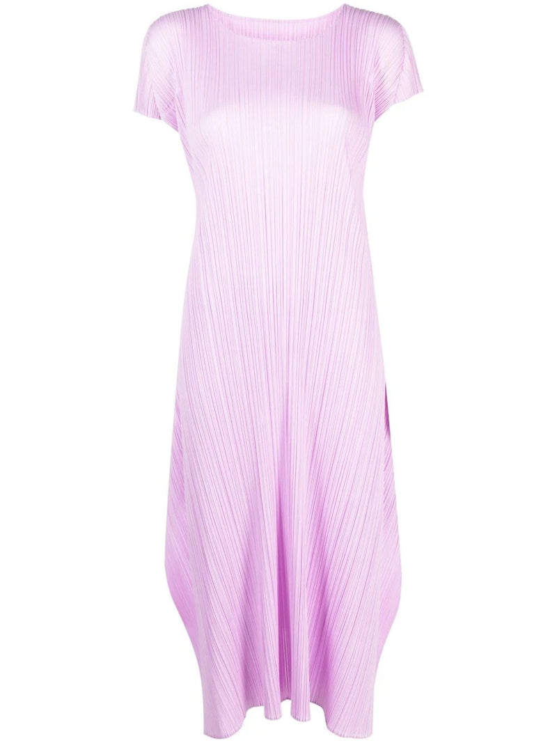 Issey Miyake Pleats Please - pleated dress in pink - 1