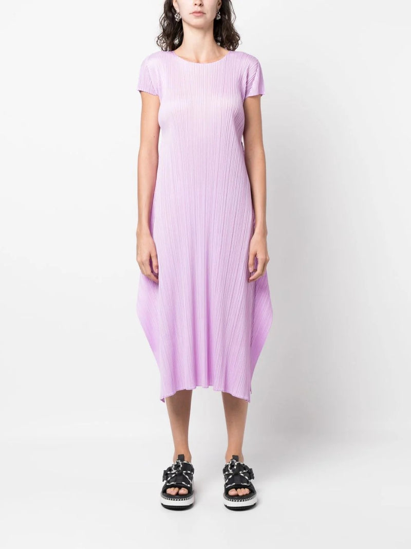 Issey Miyake Pleats Please - pleated dress in pink - 2