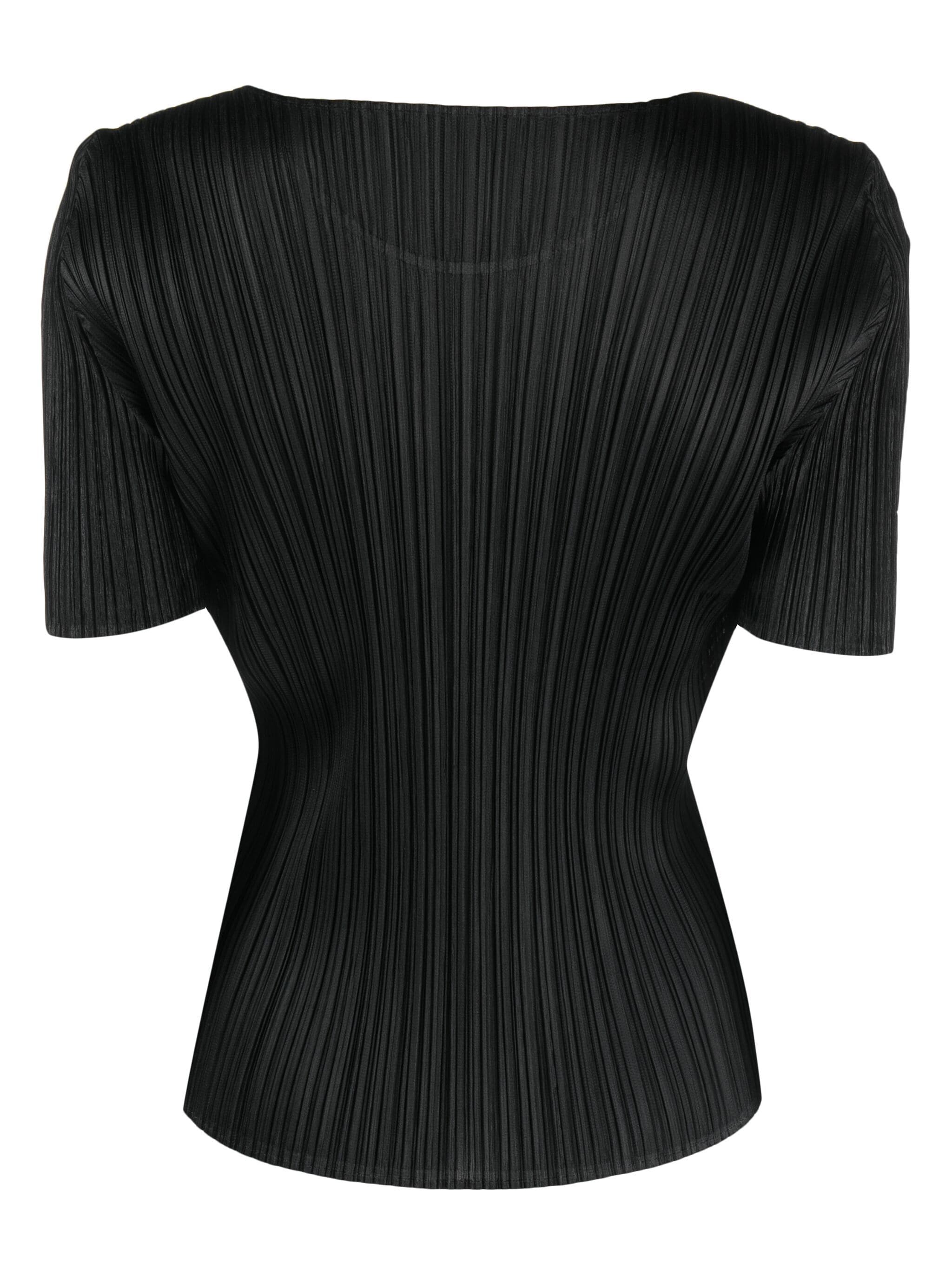 Issey Miyake Pleats Please top - Short Sleeve Top black