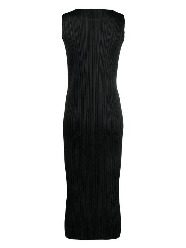 Issey Miyake Pleats Please - sleeveless dress in black - 2