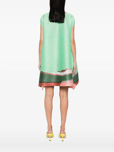 Grainy Tunic in Mint Green from Issey Miyake Pleats Please