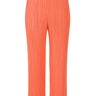 MC May Pants in Coral Orange from Issey Miyake Pleats Please