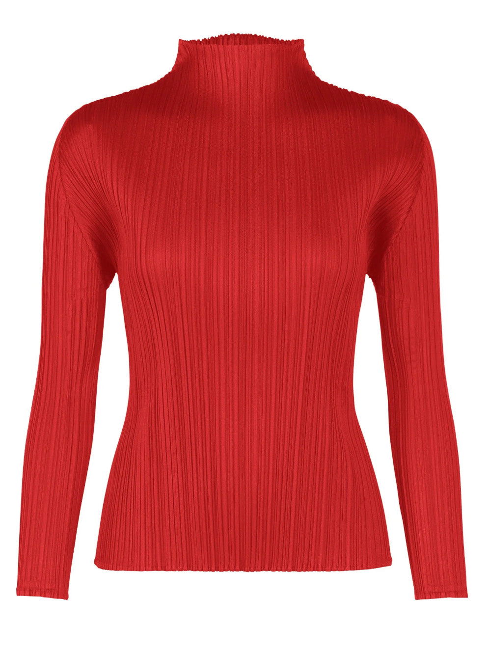 November AW25 Shirt - Red-[-Issey Miyake Pleats Please-1