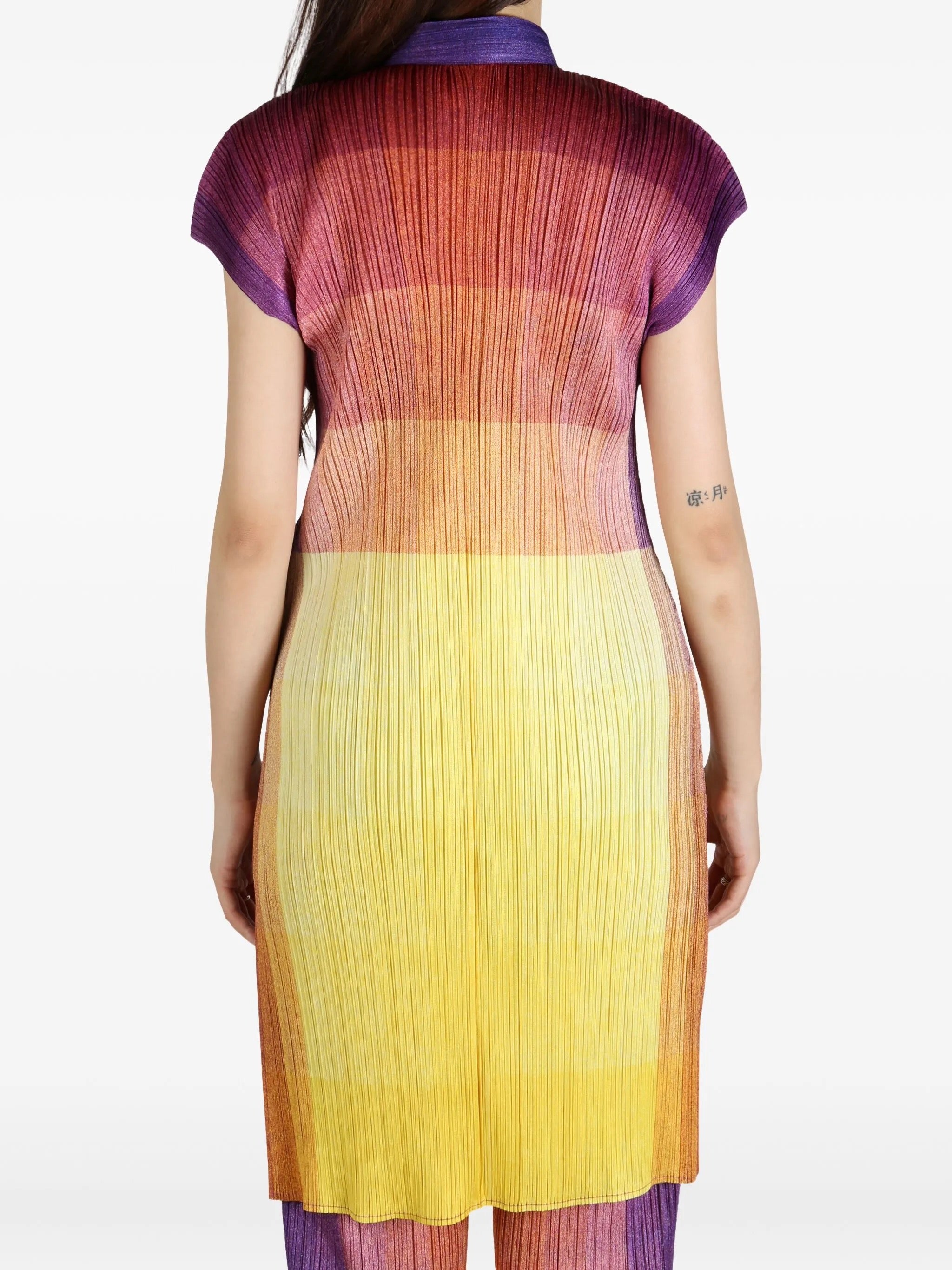Photon Shirt in Yellow from Issey Miyake Pleats Please