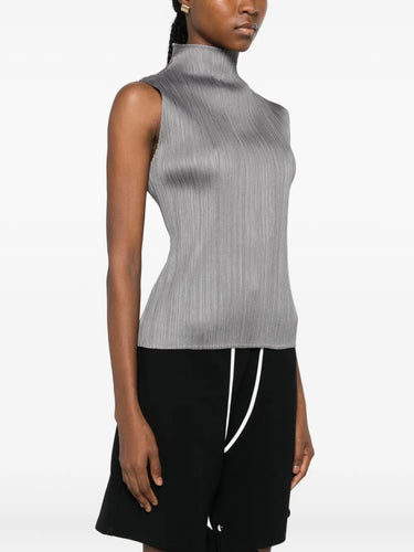 September AW25 Basic Shirt - Gray-[-Issey Miyake Pleats Please-3