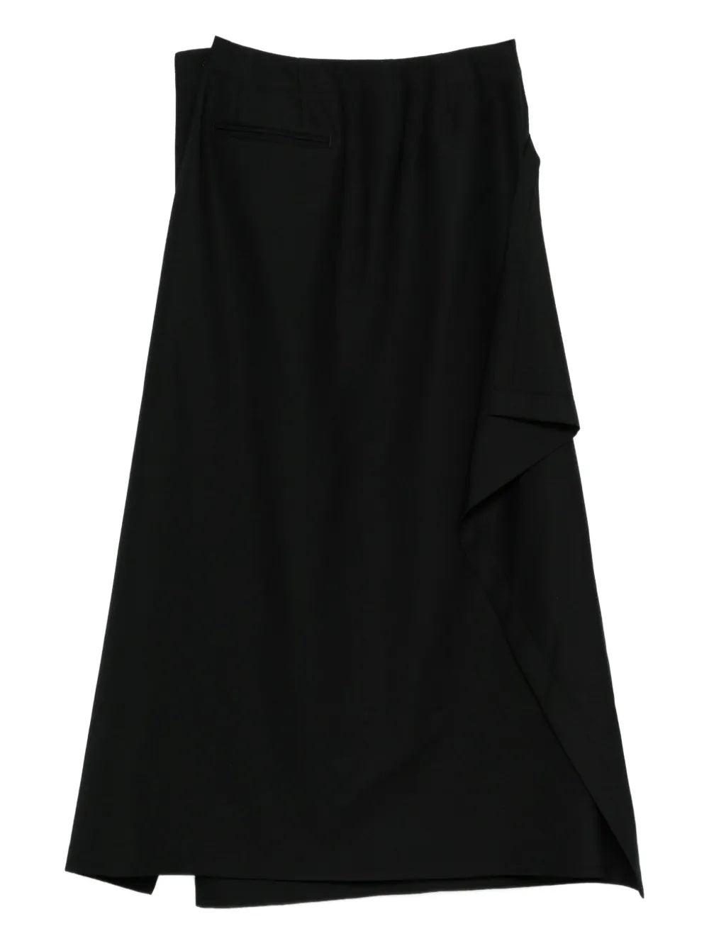 September AW25 Uni-Form (Wool) Skirt - Black-[-Issey Miyake Mainline-2
