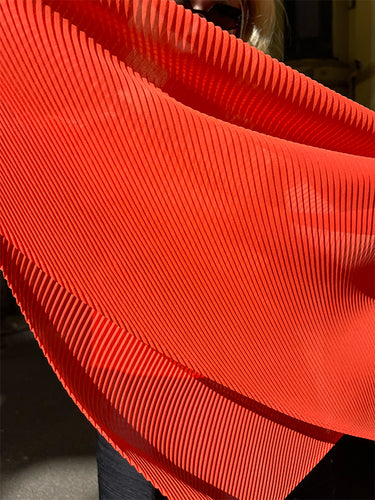 Monthly Scarf April - Habanero-[-Issey Miyake Pleats Please-2