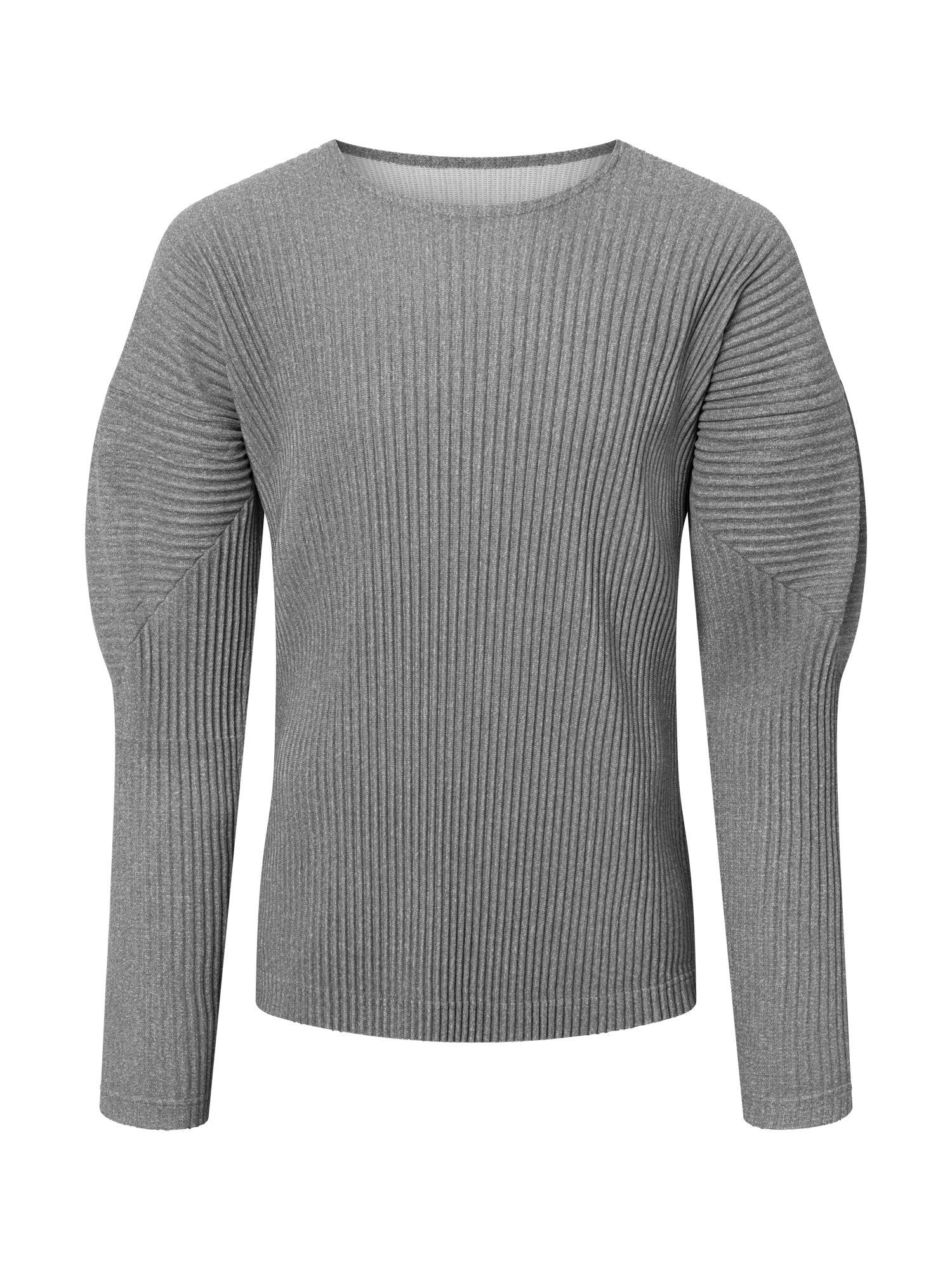 Long Sleeve T-Shirt in Olive Grey from Homme Plissé Issey Miyake