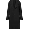 Issey Miyake Hatching pleats coat in black