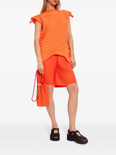 Issey Miyake Pleats Please - MC April Shorts in Habanero