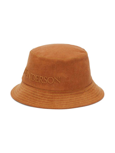 J.W. Anderson - JWA Logo Bucket Hat in Caramel